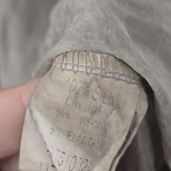 BELLE FRANCE Italian Silk Top Large L Bohemian Fairy Whimsigoth Festival - Picture 7 of 8